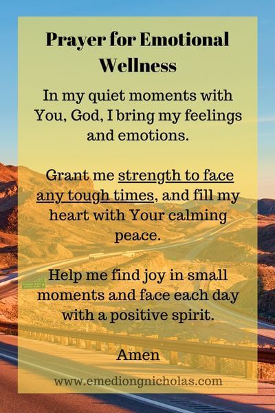 Prayer for Emotional Wellness