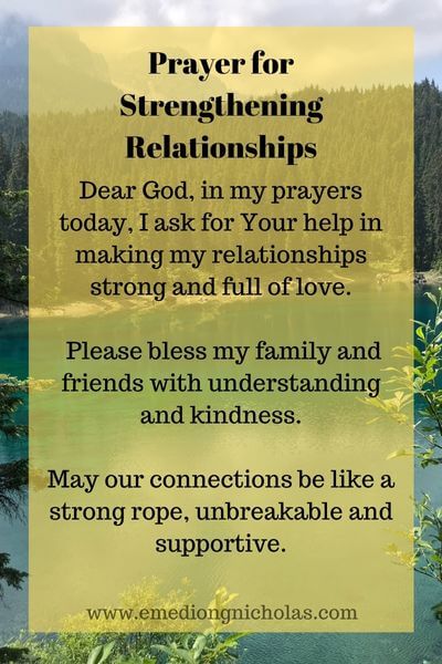 Prayer for Strengthening Relationships