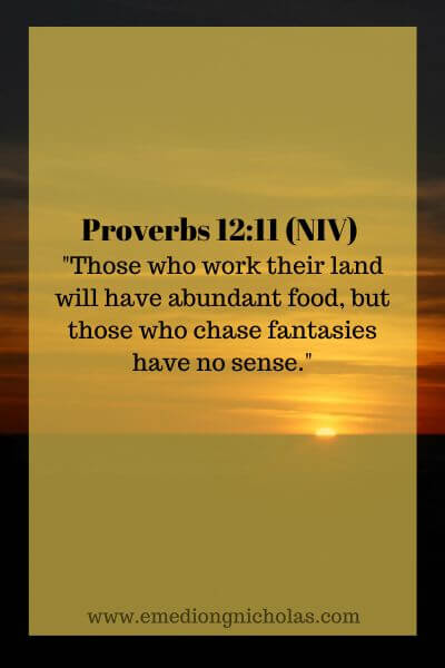 Proverbs 12_11 (NIV)